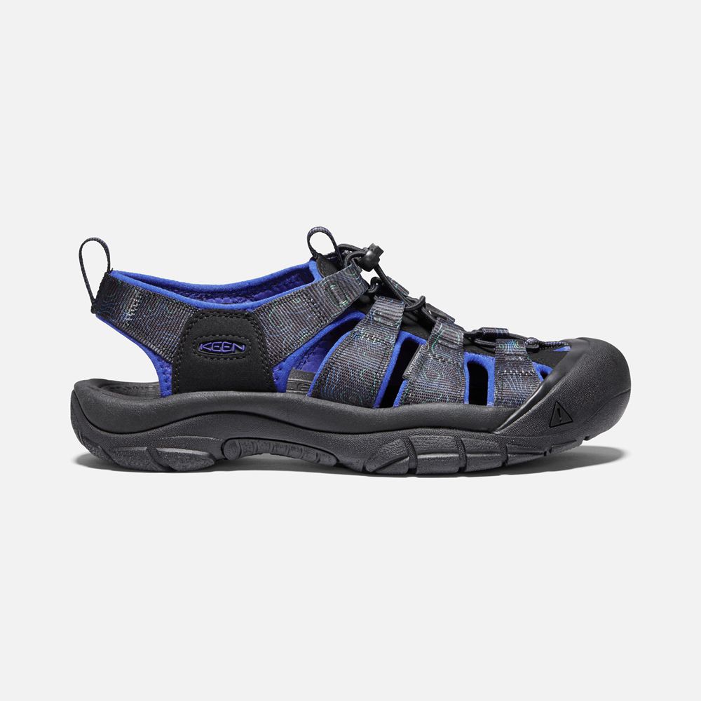 Sandalias Trekking Keen Mexico Negros/Azules - Hombre Newport H2 - GA7690854